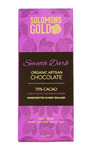 Solomon's gold organic chocolate 70% cacao